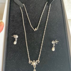James Avery Retired 16” Necklace and Earrings